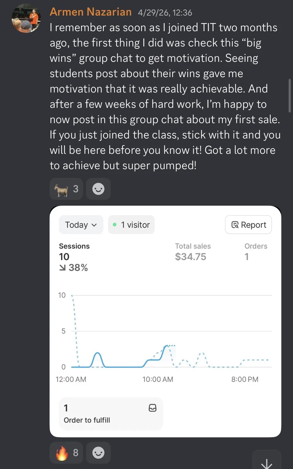 FIRST SALE